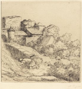 Lille brænder af græs Den lille brænder af græs. af Alphonse Legros