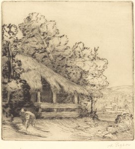 Lille ly (Le petit hangar) af Alphonse Legros