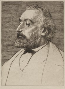 Leon Gambetta af Alphonse Legros