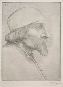 Mand i kalot. af Alphonse Legros