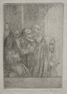 Midnatsmesse af Alphonse Legros