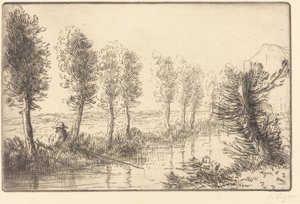 Tæt på møllen (Pres du moulin) af Alphonse Legros