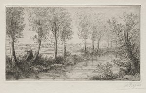 Tæt på Møllen. af Alphonse Legros