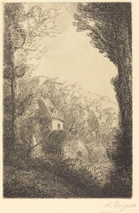 Gammelt Chateau af Alphonse Legros