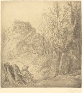 Old Village Old Town. af Alphonse Legros