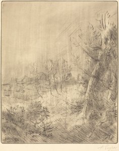 Old Village Old Town. af Alphonse Legros