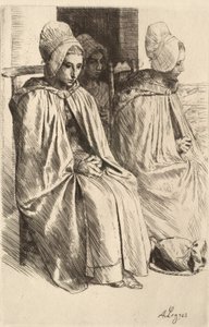 Bondekvinder fra egnen omkring Boulogne af Alphonse Legros