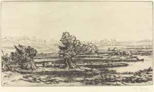 Tørvemoser Les Tourbieres. af Alphonse Legros