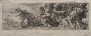 Plade til Top of Pin Box. af Alphonse Legros