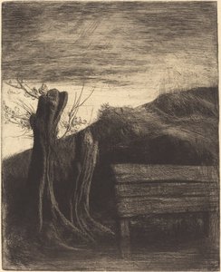 Pollard Willows Les saules tetards. af Alphonse Legros