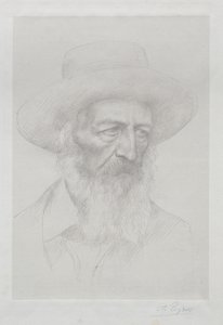 Portræt af Alfred Lord Tennyson af Alphonse Legros