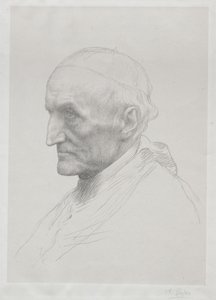 Portræt af kardinal Manning (2. plade) af Alphonse Legros