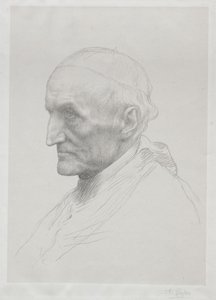 Portræt af kardinal Manning 2. plade. af Alphonse Legros