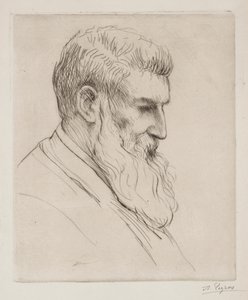 Portræt af Craibe Angus. af Alphonse Legros