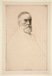 Portræt af G.F. Watts, R.A. af Alphonse Legros
