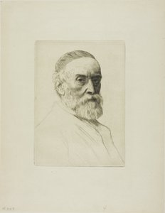 Portræt af G. F. Watts, R.A. af Alphonse Legros