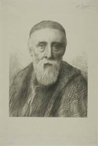 Portræt af G. F. Watts, R. A., anden plade af Alphonse Legros