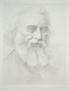 Portræt af Henry Wadsworth Longfellow 2. plade. af Alphonse Legros