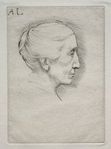 Portræt af Mme. Emily Hughes (1. plade) af Alphonse Legros