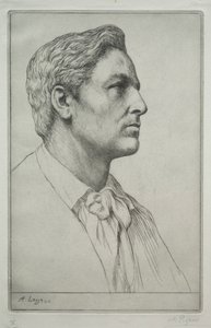 Portræt af Sir Charles Holroyd. af Alphonse Legros