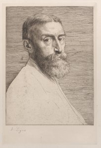 Portræt af Sir Edward John Poynter, 1877. af Alphonse Legros