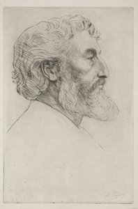 Portræt af Sir Frederick Leighton (første plade) af Alphonse Legros