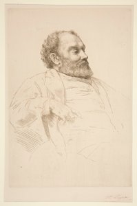Portræt af Val Prinsep, R.A. af Alphonse Legros
