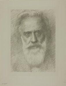 Portræt af kunstneren, ottende plade af Alphonse Legros