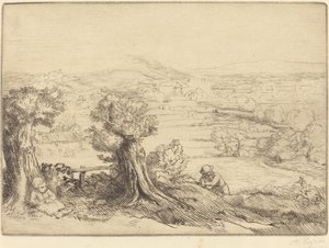 Erindring om en dal i Bourgogne af Alphonse Legros