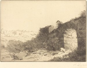 Romersk ruin Ruine romaine. af Alphonse Legros