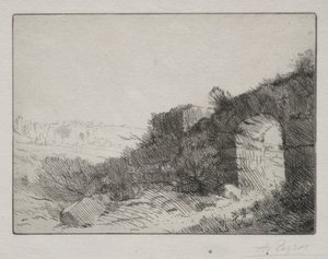 romerske ruiner. af Alphonse Legros