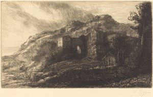 Ruinerne af et slot af Alphonse Legros