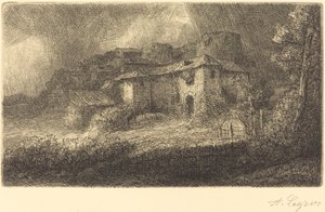 Ruinerne af et slot af Alphonse Legros