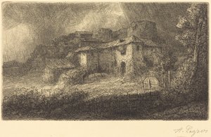 Ruiner af et slot af Alphonse Legros
