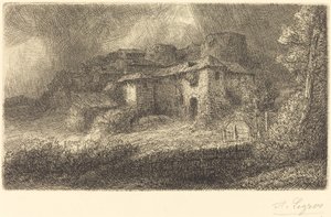 Ruinerne af et slot af Alphonse Legros