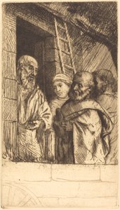 Sankt Peter og Sankt Paul ved døren til Bonhomme Misere af Alphonse Legros