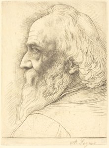Selvportræt, 12. plade. af Alphonse Legros