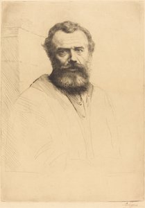 Selvportræt, 3. plade af Alphonse Legros