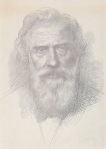 Selvportræt, ca. 1895. af Alphonse Legros