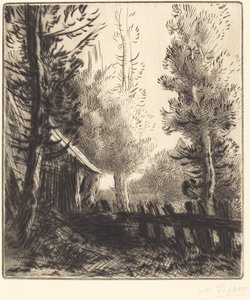 Skur (Le hangar) af Alphonse Legros
