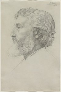 Sir Frederick Leighton af Alphonse Legros