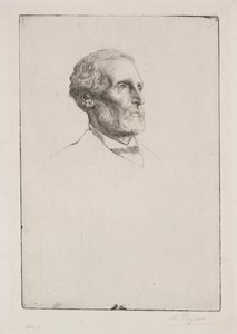 Sir Frederick W. Burton af Alphonse Legros