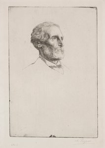 Sir Frederick W. Burton. af Alphonse Legros