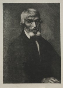 Lille portræt af Thomas Carlyle af Alphonse Legros