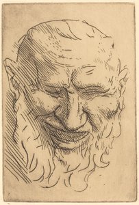 Lille Satyr Mask Lille Satyr maske. af Alphonse Legros