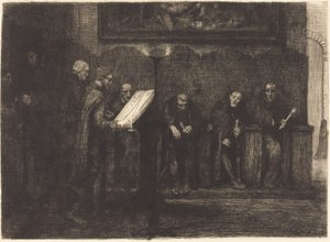 Spanske sangere De spanske sangere, 1865. af Alphonse Legros