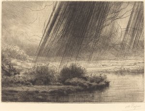 Storm af Alphonse Legros