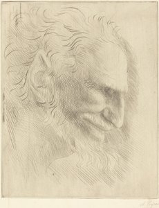 Studie for en mands hoved (Etude de tete d
