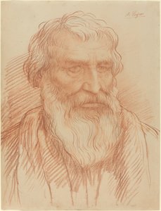 Studie af et hoved. af Alphonse Legros