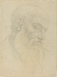 Studie af et hoved. af Alphonse Legros